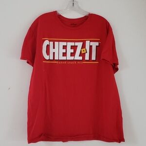 CHEEZ-IT LOGO T-SHIRT RED by Kelloggs, Size XL
